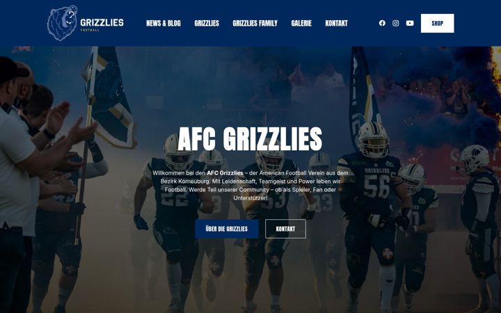 Screenshot of grizzlies.at