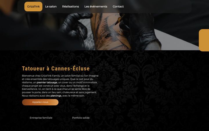 Screenshot of grizzlinkfamily-tattoo.fr