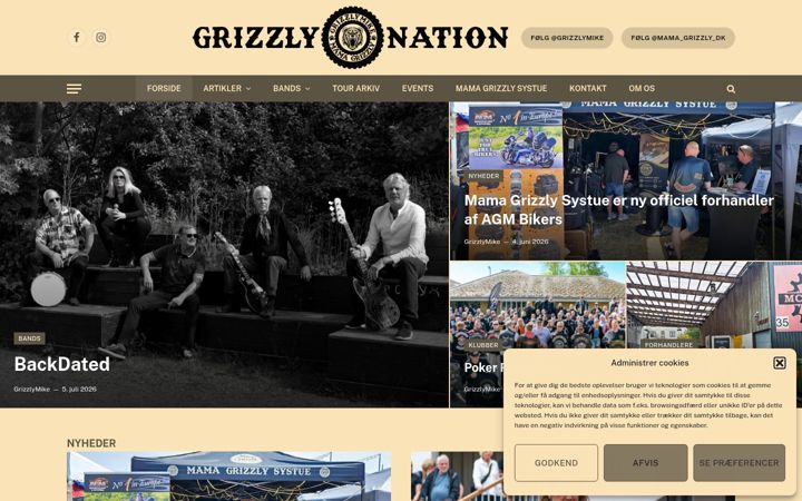 Screenshot of grizzly.dk
