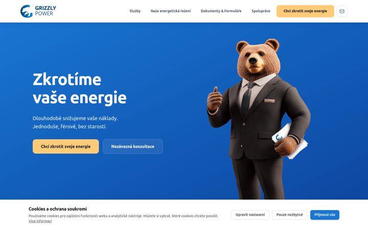 Screenshot of grizzlypower.cz