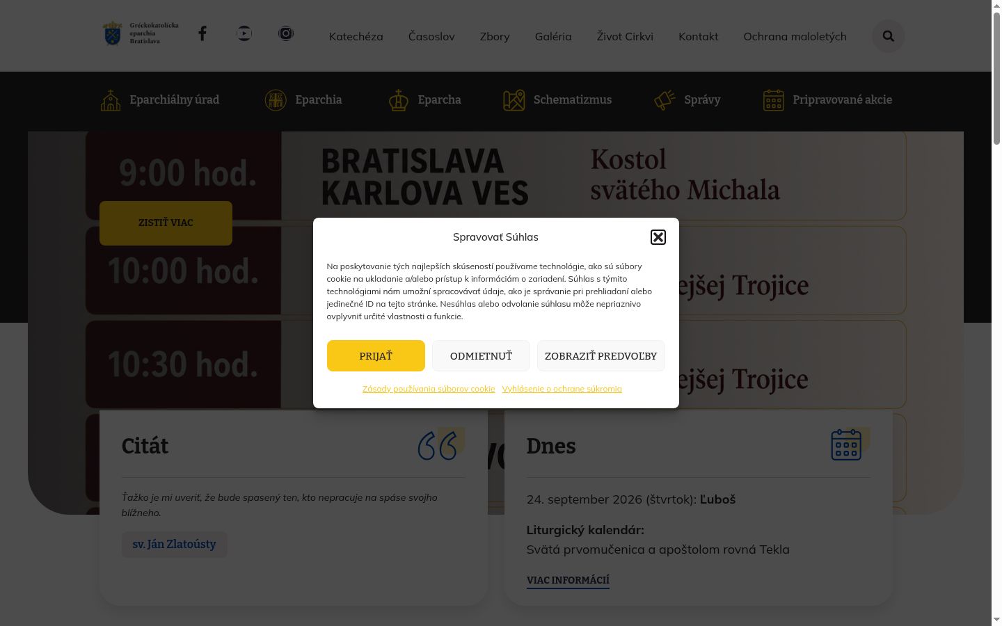 Screenshot tal-banner tal-kunsens muri qabel kwalunkwe interazzjoni