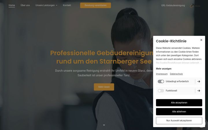 Screenshot of grl-gebaeudereinigung.de