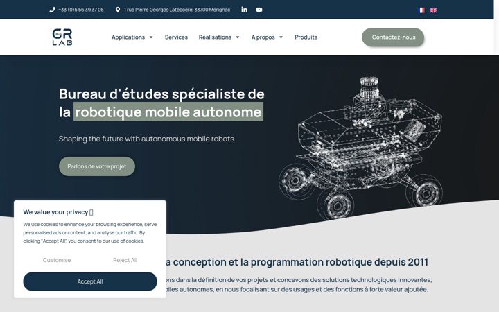 Screenshot of grlab.fr