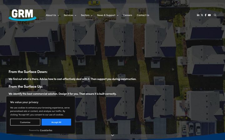 Skjermbilde av grm-uk.com