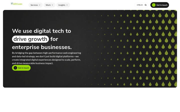 Screenshot of grm.digital