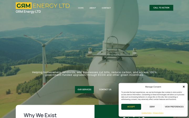 Skjermbilde av grmenergyltd.com