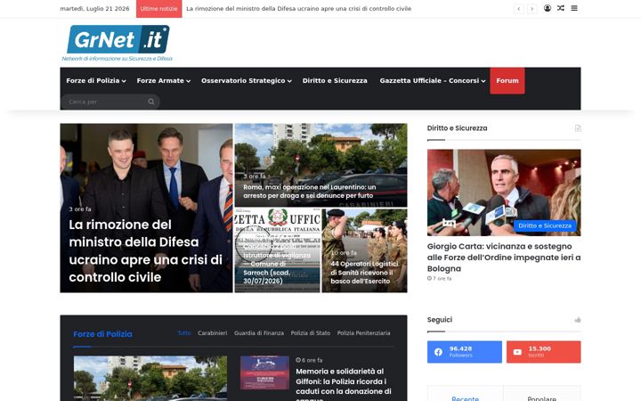 Screenshot of grnet.it
