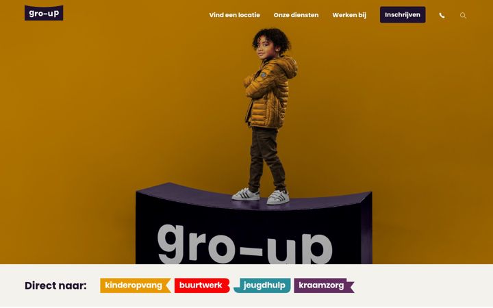 Screenshot του gro-up.nl