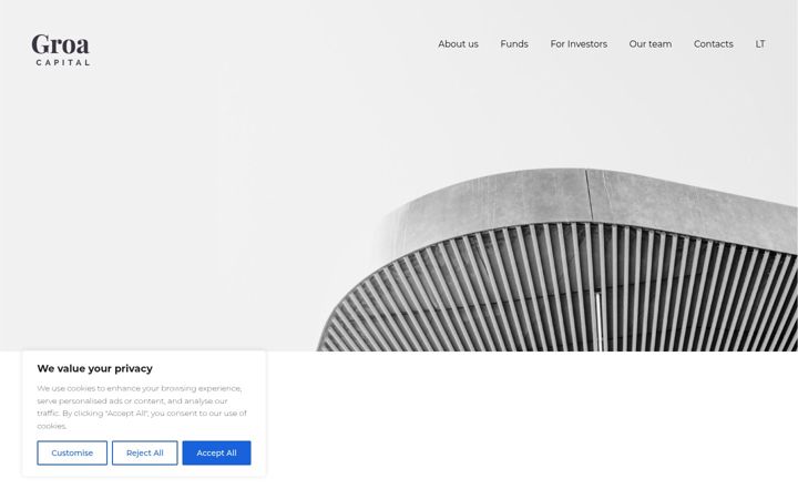 Screenshot of groacapital.com