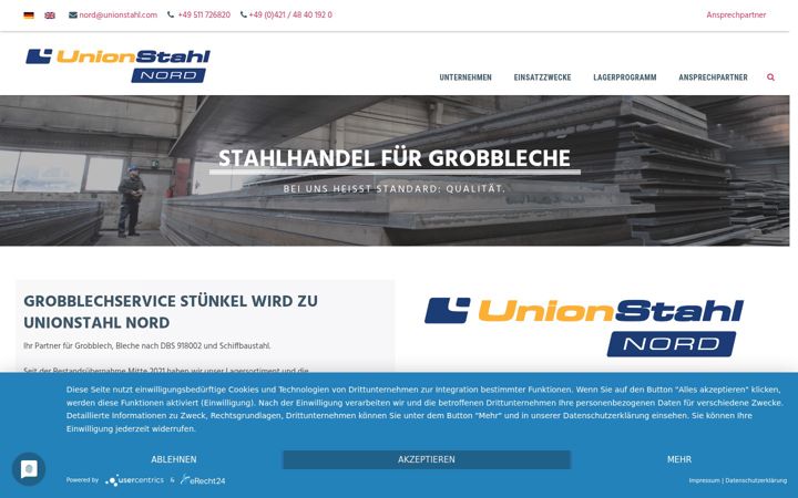 Screenshot of grobblechservice.de