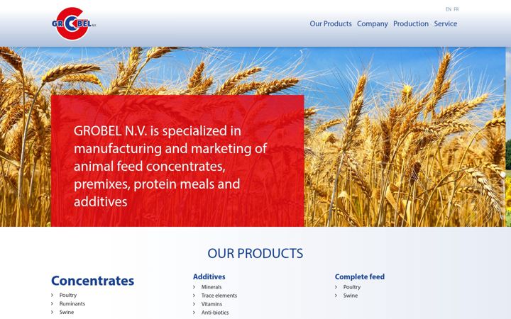 Screenshot of grobel.be