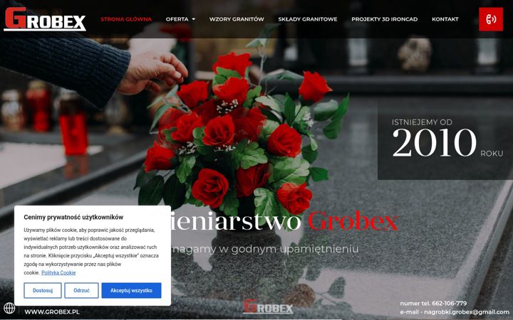 Screenshot of grobex.pl