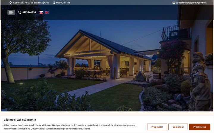 Screenshot of grobskydvor.sk