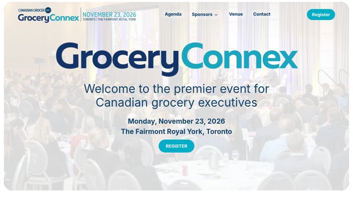 Screenshot of groceryconnex.com