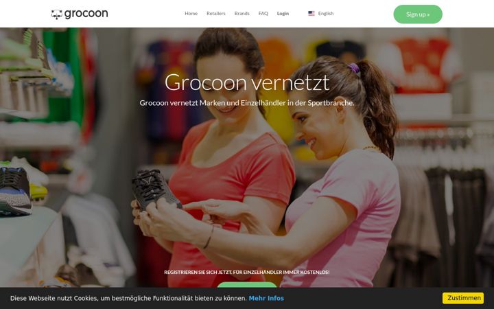 Screenshot of grocoon.com