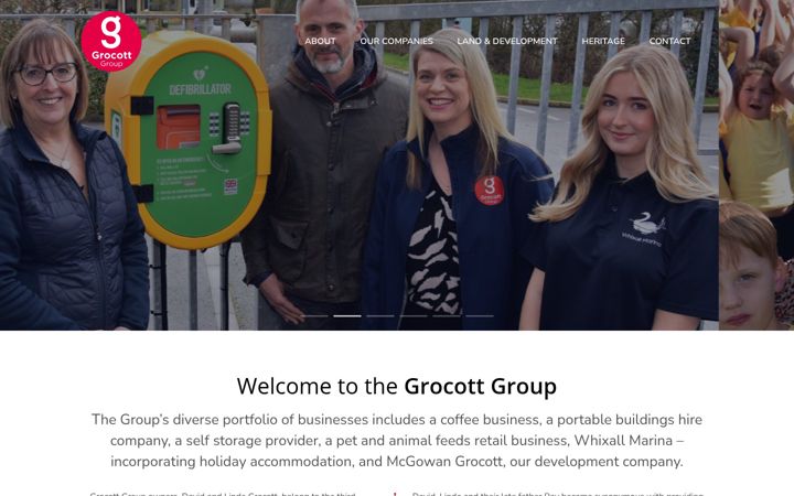 Screenshot of grocottgroup.co.uk