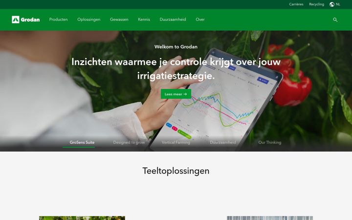 Screenshot of grodan.nl