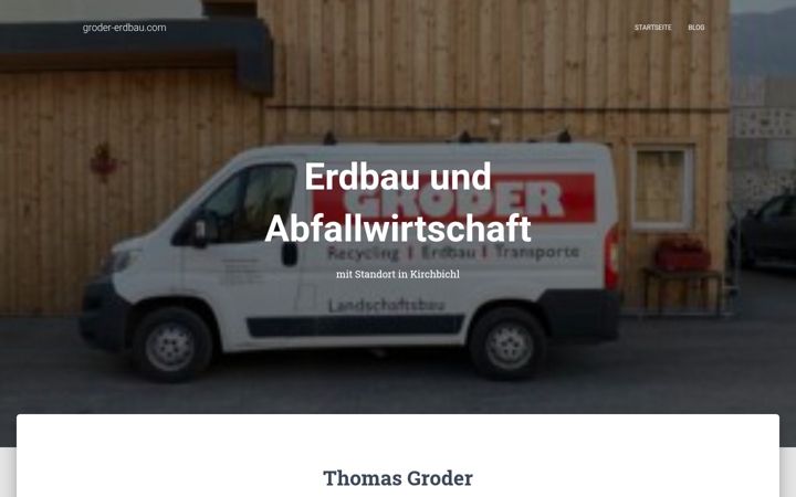 Screenshot of groder-erdbau.com