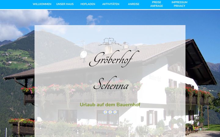 Screenshot of groeberhof.com