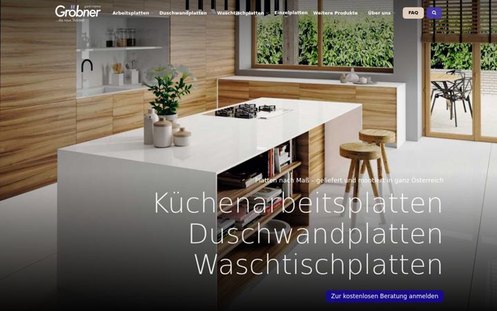 Screenshot of groebnerstein.at