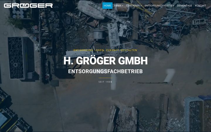 Screenshot of groeger-entsorgung.de
