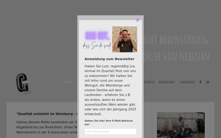 Screenshot of groehl-wein.de