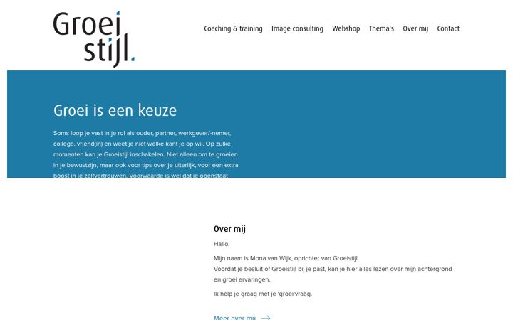 Screenshot of groeistijl.nl