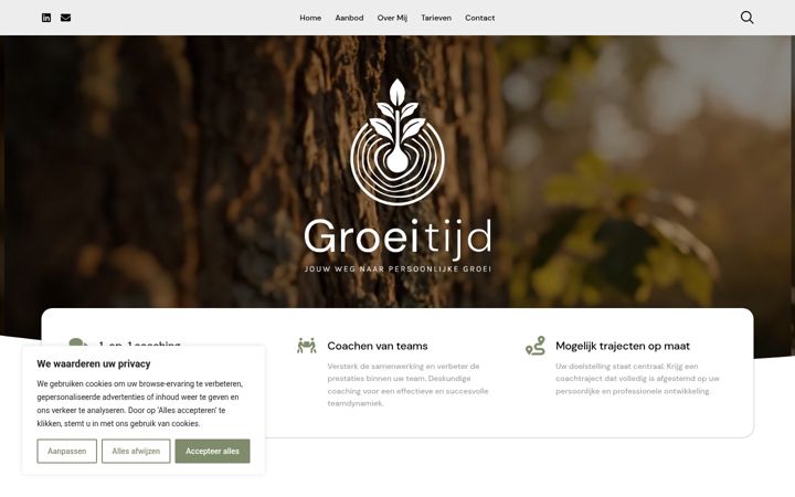 Screenshot of groeitijd-coaching.nl