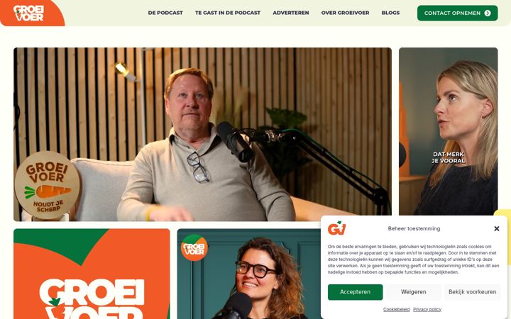 Screenshot of groeivoer.nl