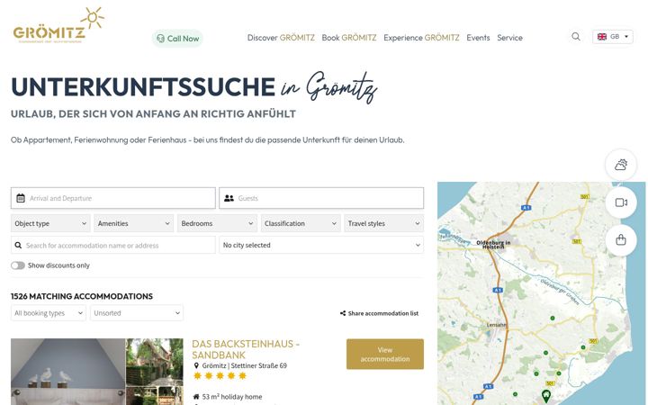 Screenshot of groemitz-buchen.de
