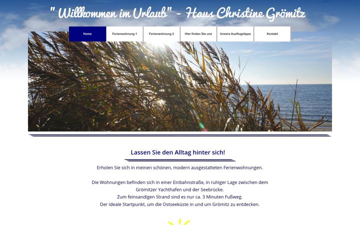 Screenshot of groemitz-hauschristine.de