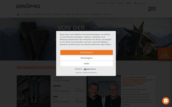 Screenshot of groemo.com