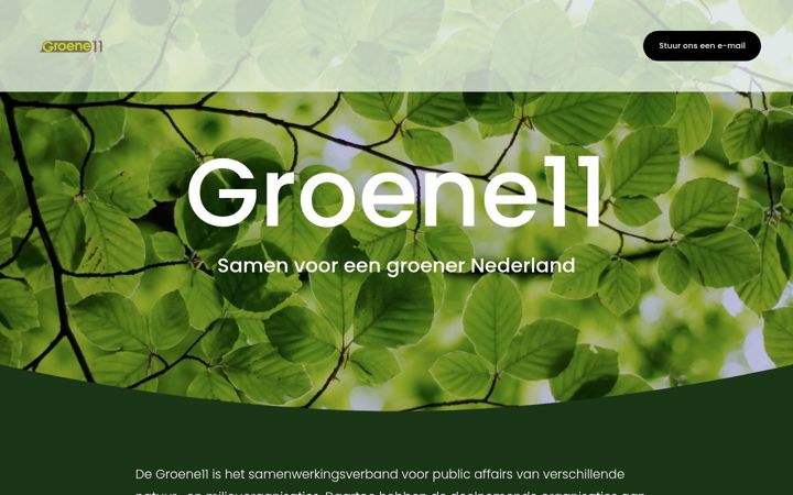 Snímek obrazovky groene11.nl