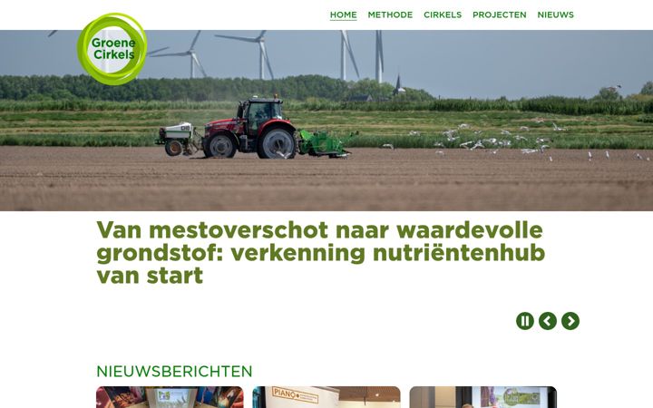 Screenshot of groenecirkels.nl