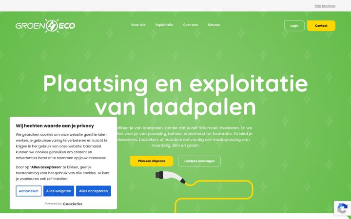 Screenshot of groeneco.com
