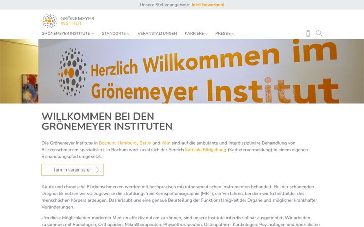 Screenshot of groenemeyerinstitut.de
