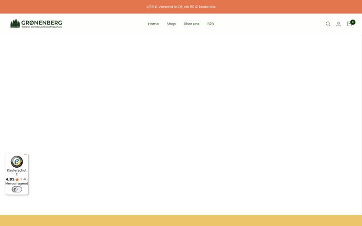 Screenshot of groenenberg-coffee.de