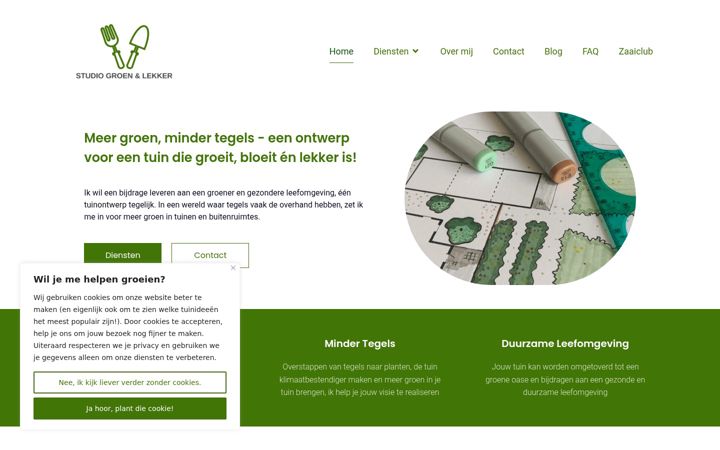 Screenshot of groenenlekker.nl