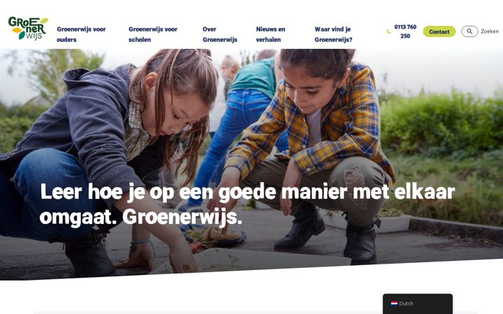 Screenshot of groenerwijs.nl