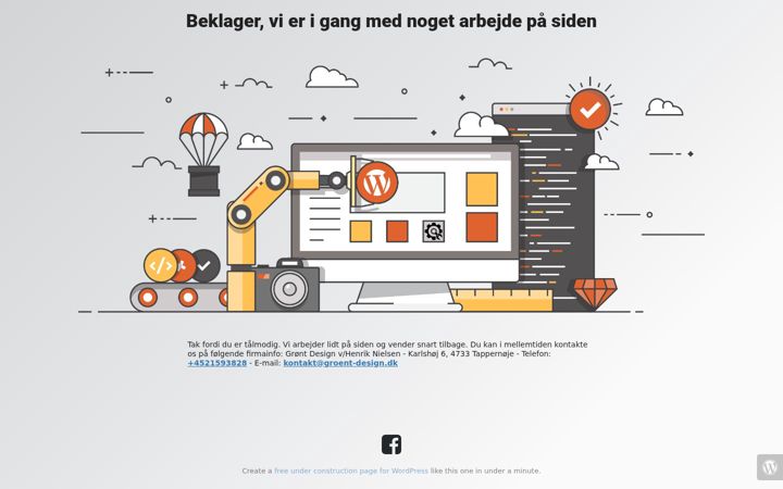 Screenshot of groent-design.dk