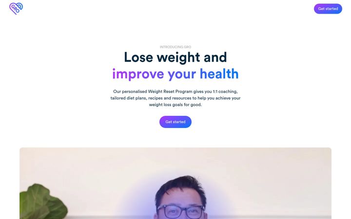 Screenshot of grohealth.com.au