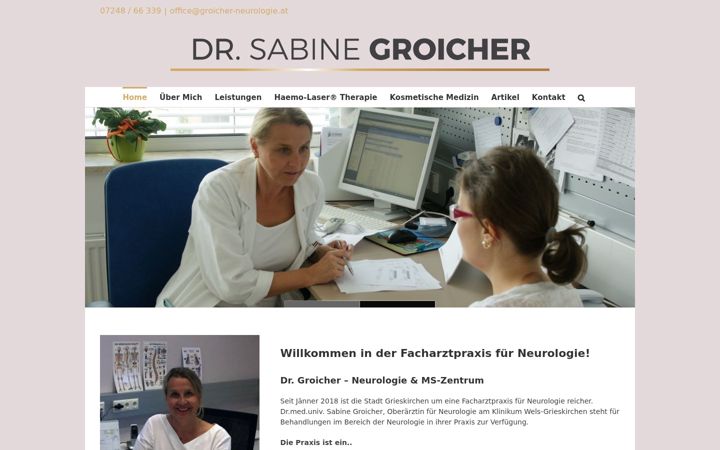 Screenshot of groicher-neurologie.at