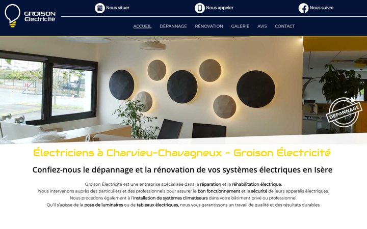 Screenshot of groison-electricite.fr