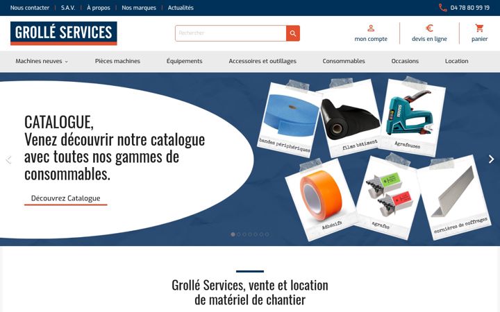 Screenshot of grolle-services.com