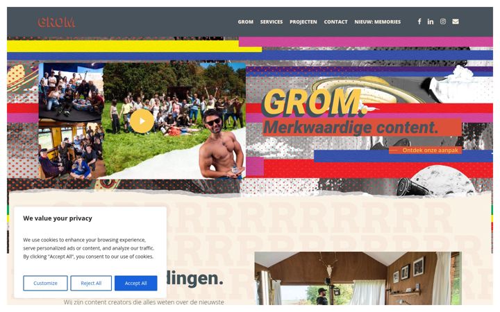 Screenshot of grom.gr