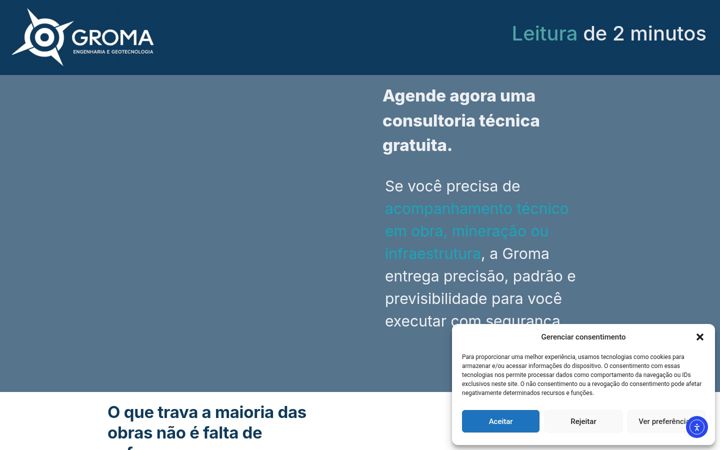 Screenshot of groma.com.br