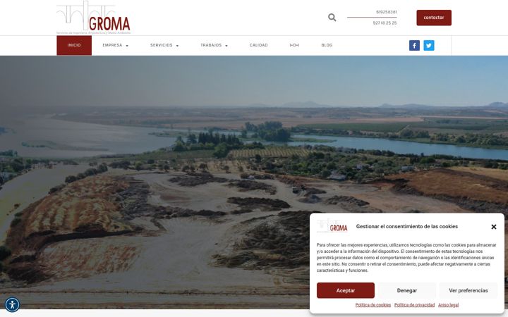 Screenshot of gromaingenieria.com