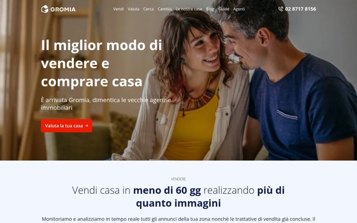 Screenshot of gromia.com