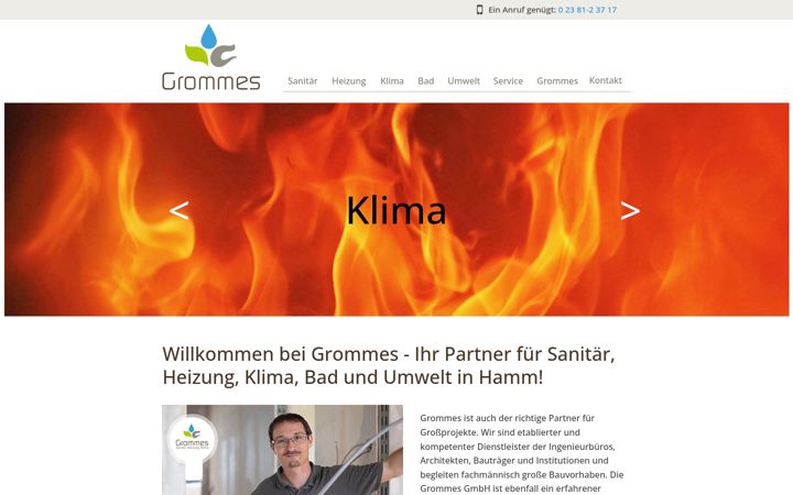 Screenshot of grommes-hamm.de