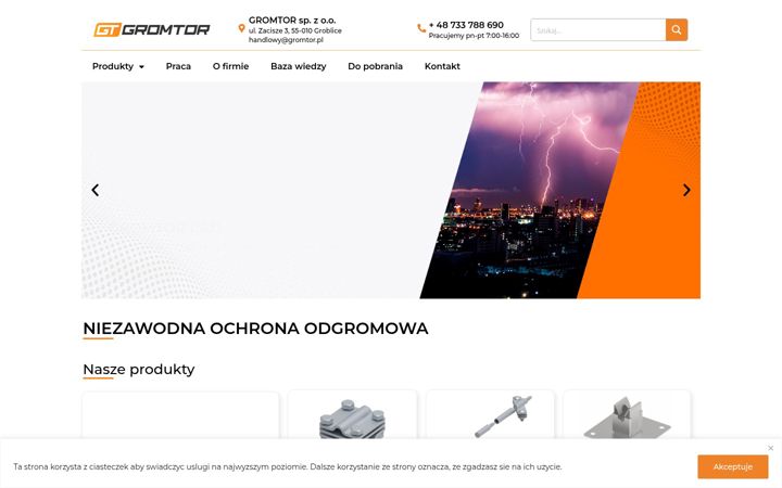 Screenshot of gromtor.pl